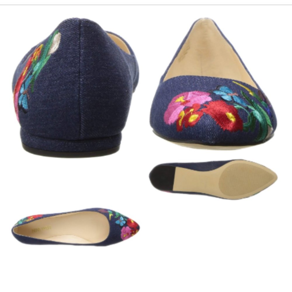 Nine West Embroided Ballet Flat